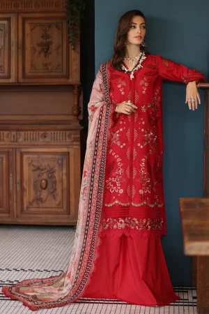 NS-157 Embroidered Lawn 3pcs